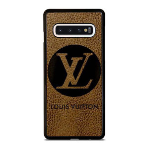 LOUIS VUITTON PARIS LV LOGO LEATHER Samsung Galaxy S10 Case Cover