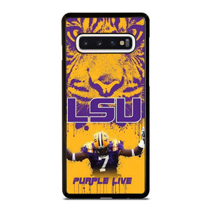 LSU TIGERS LOUISIANA STATE UNIVERSITY PURPLE LIVE Samsung Galaxy S10 Case Cover
