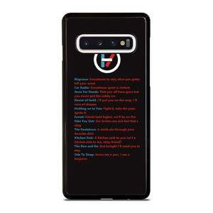 LYRICS OF TWENTY ONE PILOTS Samsung Galaxy S10 Case Cover