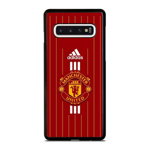 MANCHESTER UNITED FC LOGO FOOTBALL ADIDAS STRIPES Samsung Galaxy S10 Case Cover