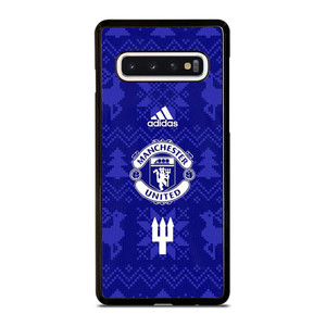 MANCHESTER UNITED FC LOGO FOOTBALL BLUE ICON Samsung Galaxy S10 Case Cover