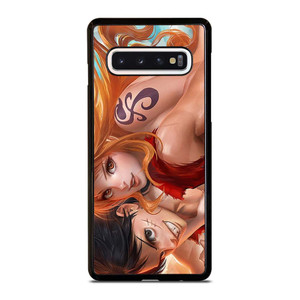 NAMI AND LUFFY ONE PIECE ROMANCE Samsung Galaxy S10 Case Cover