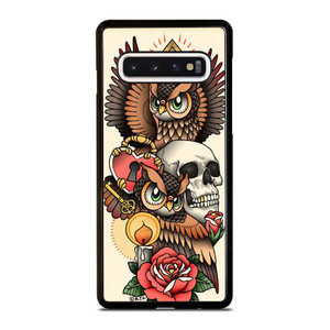 OWL STEAMPUNK ILLUMINATI TATTOO Samsung Galaxy S10 Case Cover