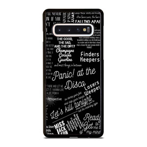 PANIC AT THE DISCO LYRIC Samsung Galaxy S10 Case Cover