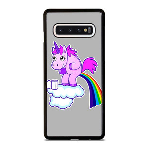 POOPING RAINBOW UNICORN Samsung Galaxy S10 Case Cover