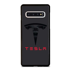 TESLA MOTORS BLACK ICON Samsung Galaxy S10 Case Cover