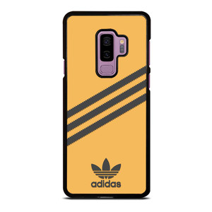 ADIDAS ORIGINALS STRIPES ORANGE BLACK Samsung Galaxy S9 Plus Case Cover