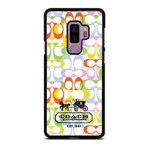 COACH LEATHERWARE NEW YORK EST 1941 COLORFUL Samsung Galaxy S9 Plus Case Cover