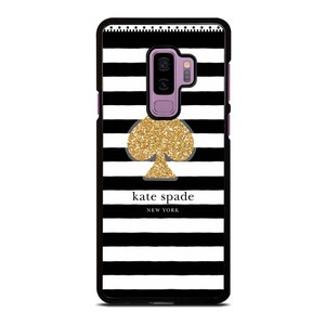 KATE SPADE NEW YORK GOLD LOGO STRIPES PATTERN Samsung Galaxy S9 Plus Case Cover