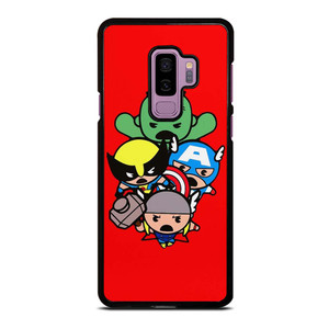 KAWAII CAPTAIN AMERICA HULK THOR WOLVERINE Marvel Avengers Samsung Galaxy S9 Plus Case Cover