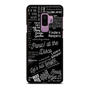 PANIC AT THE DISCO LYRIC Samsung Galaxy S9 Plus Case Cover