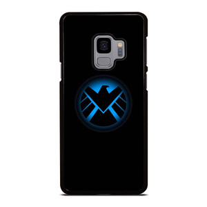 AGENTS OF SHIELD MARVEL LOGO BLUE Samsung Galaxy S9 Case Cover