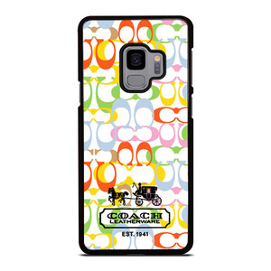 COACH LEATHERWARE NEW YORK EST 1941 COLORFUL Samsung Galaxy S9 Case Cover