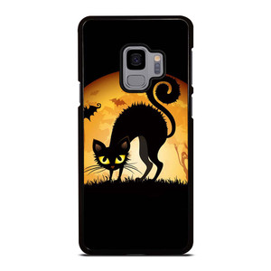 HALLOWEEN BLACK CAT Samsung Galaxy S9 Case Cover