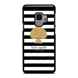 KATE SPADE NEW YORK GOLD LOGO STRIPES PATTERN Samsung Galaxy S9 Case Cover