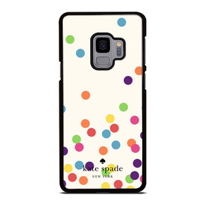 KATE SPADE NEW YORK LOGO COLORFUL POLKADOTS ICON Samsung Galaxy S9 Case Cover