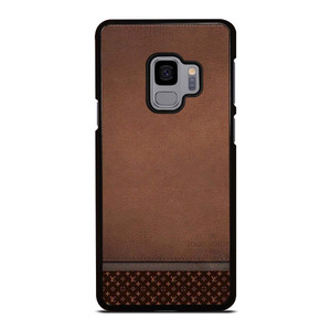 LV LOUIS VUITTON LOGO BROWN LEATHER BAG Samsung Galaxy S9 Case Cover