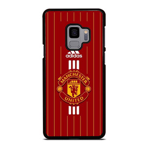 MANCHESTER UNITED FC LOGO FOOTBALL ADIDAS STRIPES Samsung Galaxy S9 Case Cover