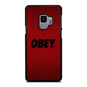 OBEY CLOTHING LOGO RED CARBON Samsung Galaxy S9 Case Cover