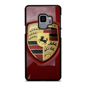 PORSCHE LOGO EMBLEM RED Samsung Galaxy S9 Case Cover