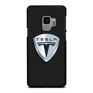 TESLA MOTORS EMBLEM CARBON Samsung Galaxy S9 Case Cover