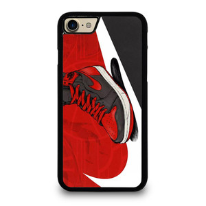 NIKE AIR JORDAN SHOES RED iPhone 7 / 8 Case Cover
