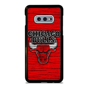 CHICAGO BULLS WOODEN RED LOGO Samsung Galaxy S10e Case Cover