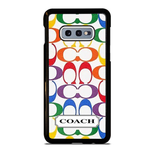 COACH NEW YORK LEATHERWARE LOGO COLORFUL Samsung Galaxy S10e Case Cover