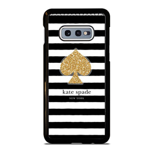 KATE SPADE NEW YORK GOLD LOGO STRIPES PATTERN Samsung Galaxy S10e Case Cover