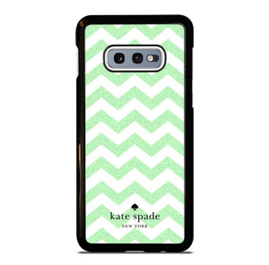 KATE SPADE NEW YORK LOGO GREEN CHEVRON PATTERN Samsung Galaxy S10e Case Cover