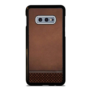 LV LOUIS VUITTON LOGO BROWN LEATHER BAG Samsung Galaxy S10e Case Cover