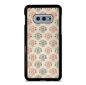 MANCHESTER UNITED FC FOOTBALL LOGO COLLAGE Samsung Galaxy S10e Case Cover