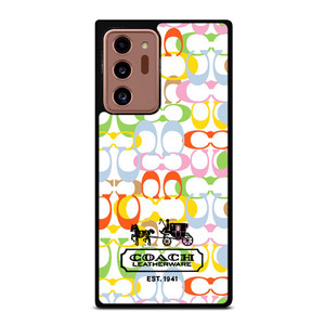 COACH LEATHERWARE NEW YORK EST 1941 COLORFUL Samsung Galaxy Note 20 Ultra Case Cover