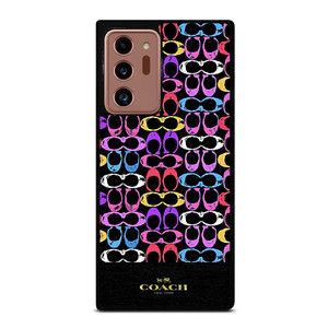 COACH NEW YORK COLORFULL PATTERN EMBLEM Samsung Galaxy Note 20 Ultra Case Cover