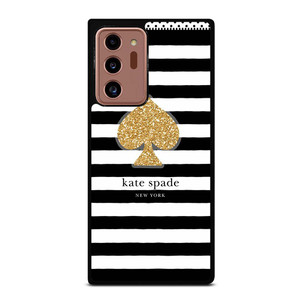 KATE SPADE NEW YORK GOLD LOGO STRIPES PATTERN Samsung Galaxy Note 20 Ultra Case Cover