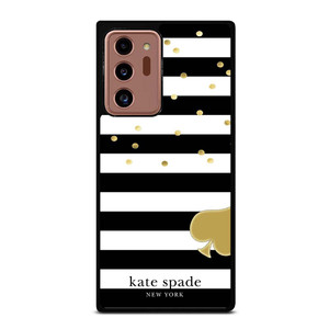 KATE SPADE NEW YORK LOGO GOLDEN POLKADOTS STRIPES PATTERN Samsung Galaxy Note 20 Ultra Case Cover