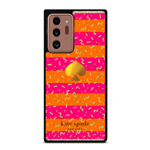 KATE SPADE NEW YORK YELLOW PINK STRIPES GLITTER Samsung Galaxy Note 20 Ultra Case Cover