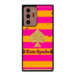 KATE SPADE NEW YORK YELLOW PINK STRIPES ICON Samsung Galaxy Note 20 Ultra Case Cover
