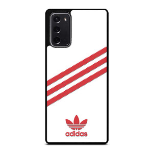 ADIDAS ORIGINALS STRIPES WHITE RED Samsung Galaxy Note 20 Case Cover