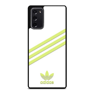 ADIDAS ORIGINALS STRIPES WHITE YELLOW Samsung Galaxy Note 20 Case Cover