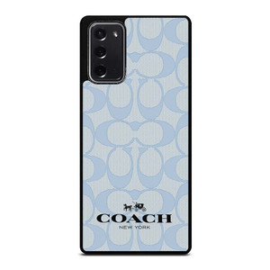 COACH NEW YORK BLUE LOGO PATTERN Samsung Galaxy Note 20 Case Cover