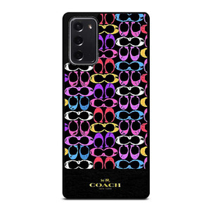 COACH NEW YORK COLORFULL PATTERN EMBLEM Samsung Galaxy Note 20 Case Cover