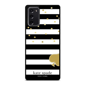 KATE SPADE NEW YORK LOGO GOLDEN POLKADOTS STRIPES PATTERN Samsung Galaxy Note 20 Case Cover