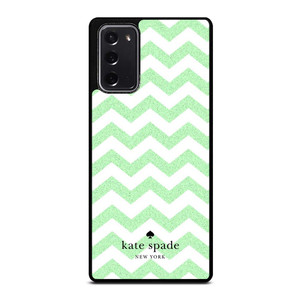 KATE SPADE NEW YORK LOGO GREEN CHEVRON PATTERN Samsung Galaxy Note 20 Case Cover