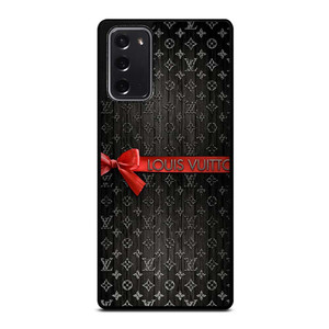 LOUIS VUITTON LV LOGO PATTERN RED RIBBON Samsung Galaxy Note 20 Case Cover