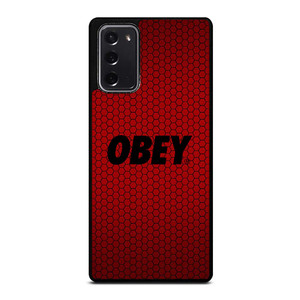 OBEY CLOTHING LOGO RED CARBON Samsung Galaxy Note 20 Case Cover