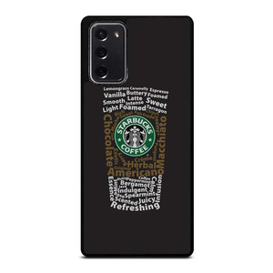 STARBUCKS COFFEE ART TYPOGRAPHY Samsung Galaxy Note 20 Case Cover