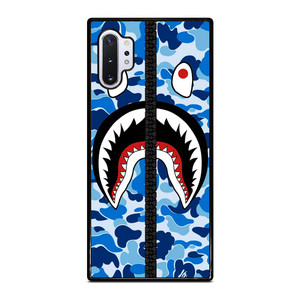BAPE SHARK CAMO BLUE ZIP Samsung Galaxy Note 10 Plus Case Cover