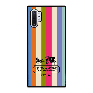 COACH LEATHERWARE NEW YORK EST 1941 STRIPES Samsung Galaxy Note 10 Plus Case Cover