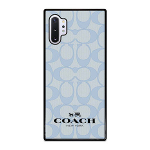 COACH NEW YORK BLUE LOGO PATTERN Samsung Galaxy Note 10 Plus Case Cover